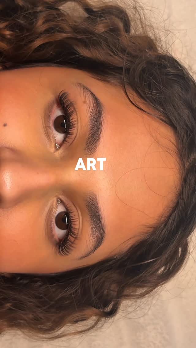 Lash result — brown lashes by Sarah Khan